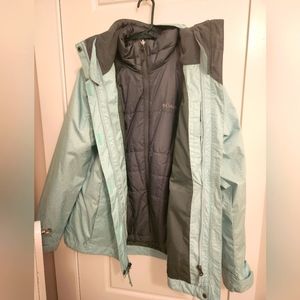 Large Columbia layered snow jacket